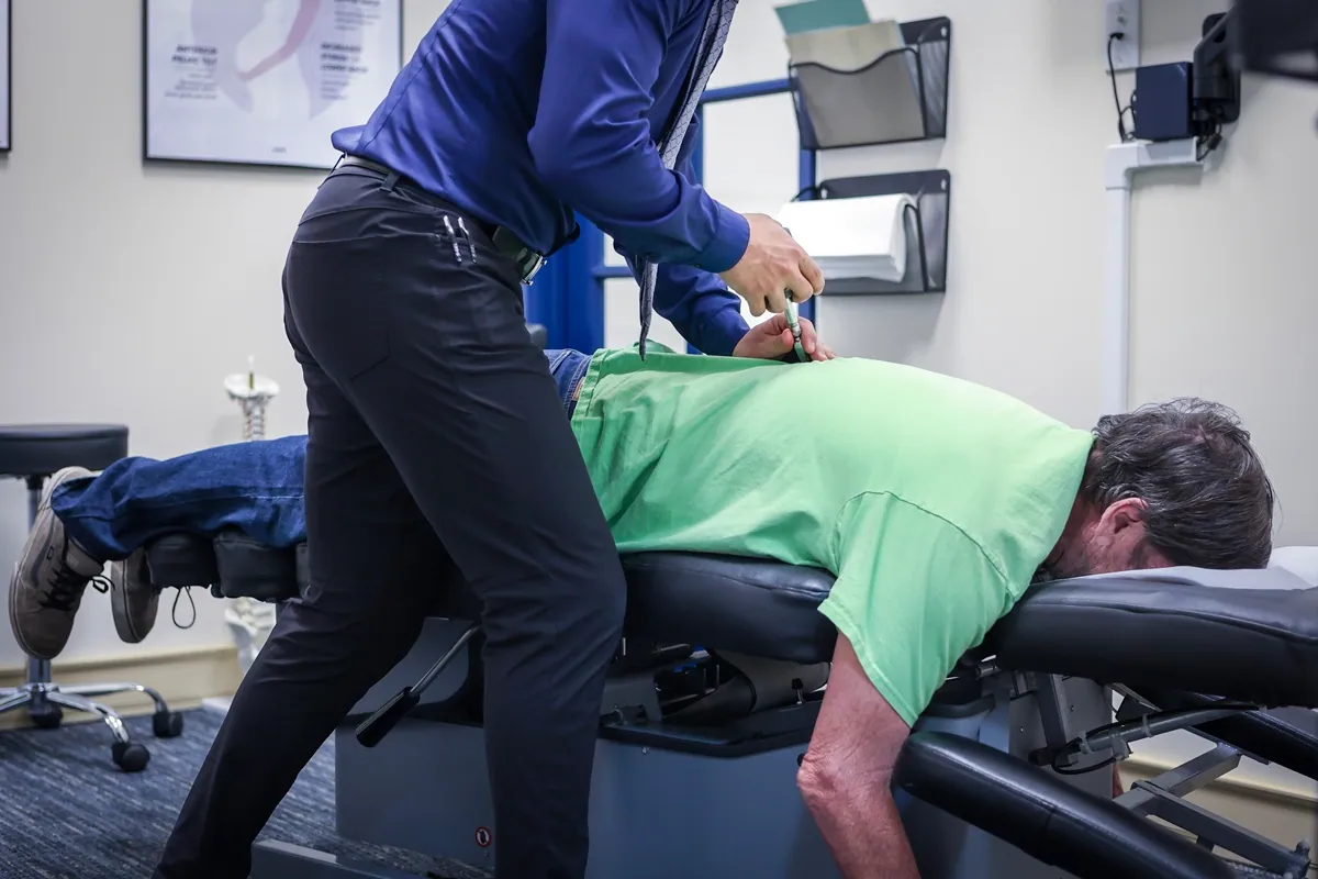 Chiropractic spinal adjustment for back pain relief in San Luis Obispo, CA